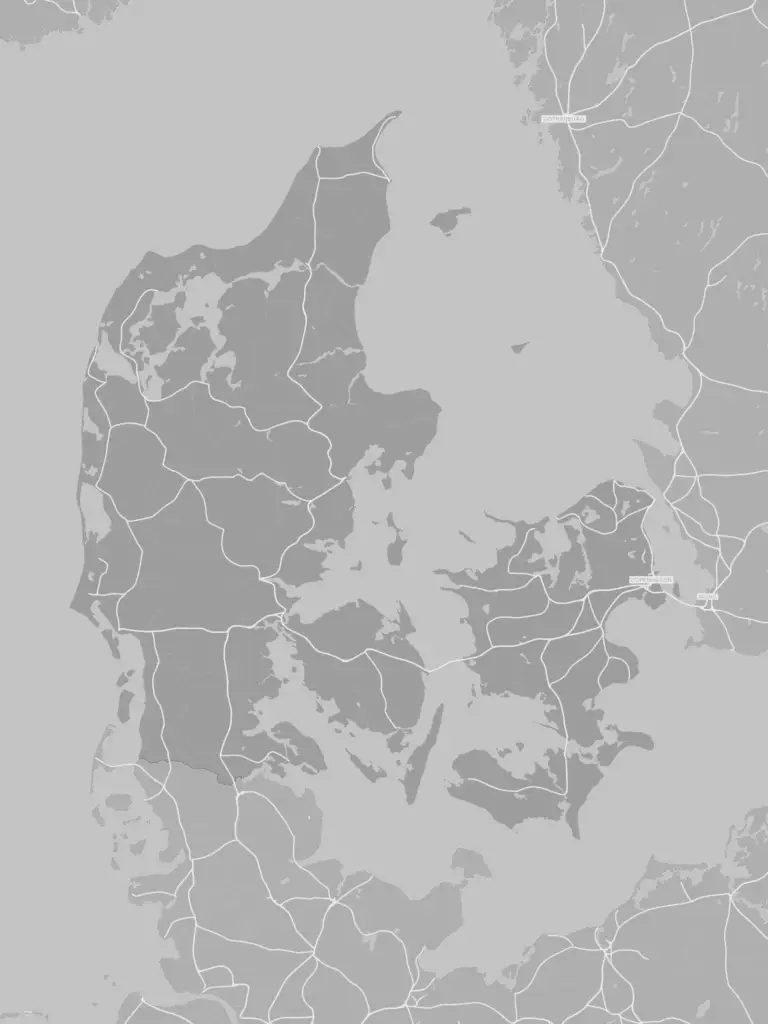 Rail map of Italy in a minimalist warm gray monochrome look
