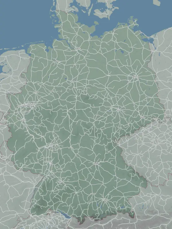 Rail map of Germany