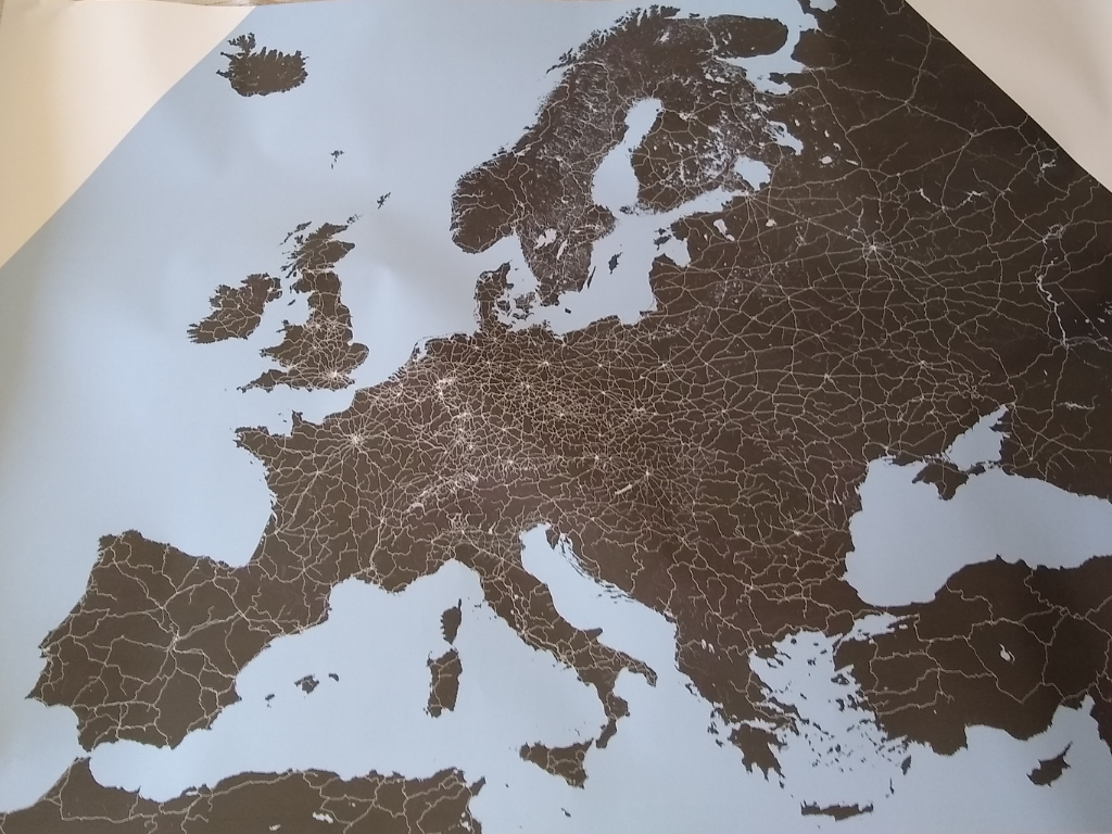 A jittery map of all European rail lines